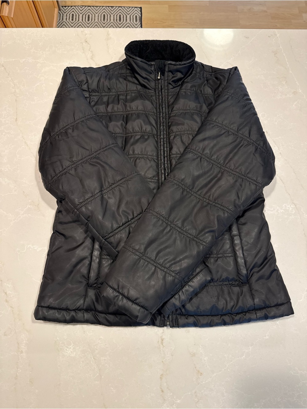 L.L. Bean Black 90s Quilted Puffer Jacket